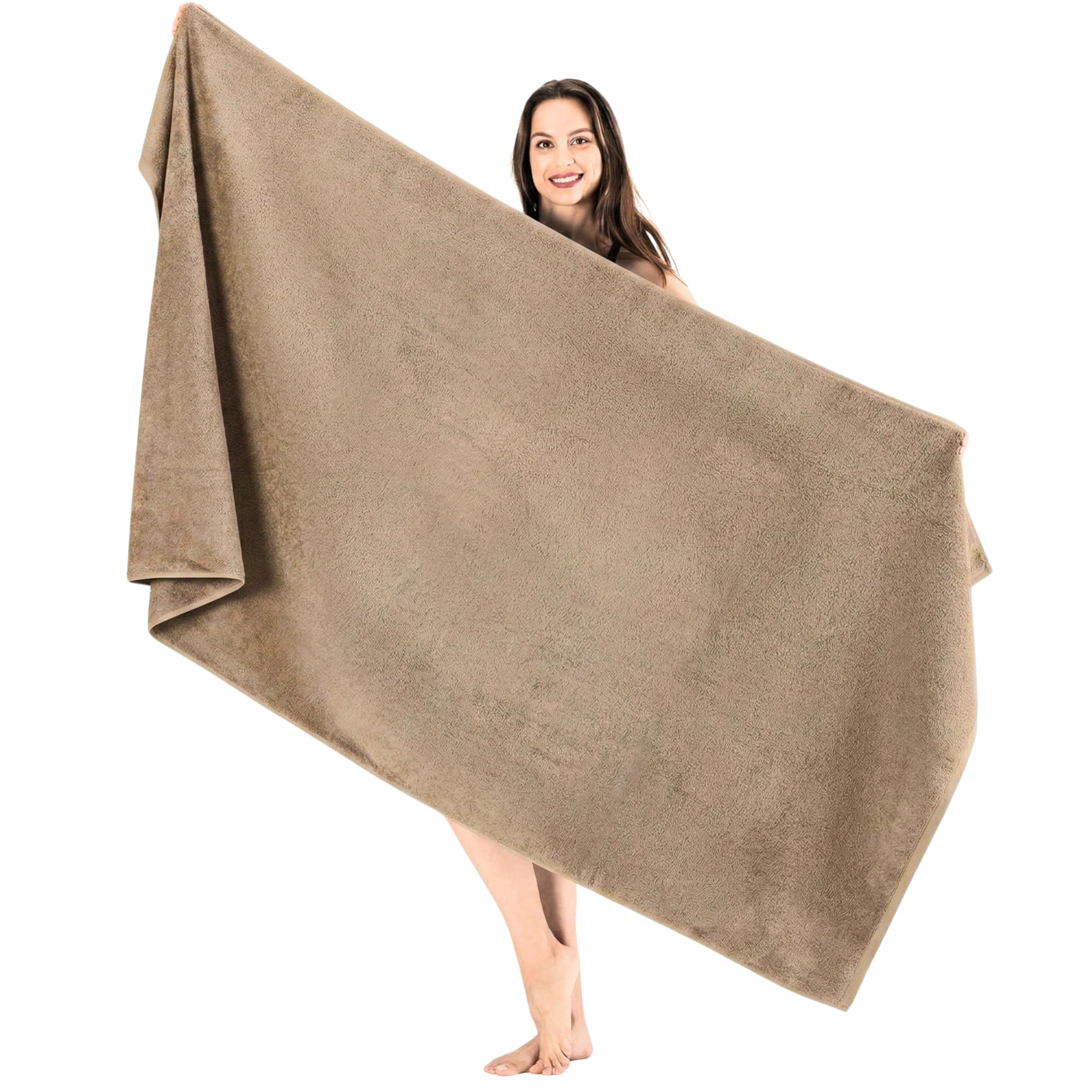 SALBAKOS Luxury 100% Turkish Cotton Bath Sheets 40x80 in Oversized Extra Large Bath Towels Thick Soft Absorbent Turkish Towel for Spa Beach (Pack of 1