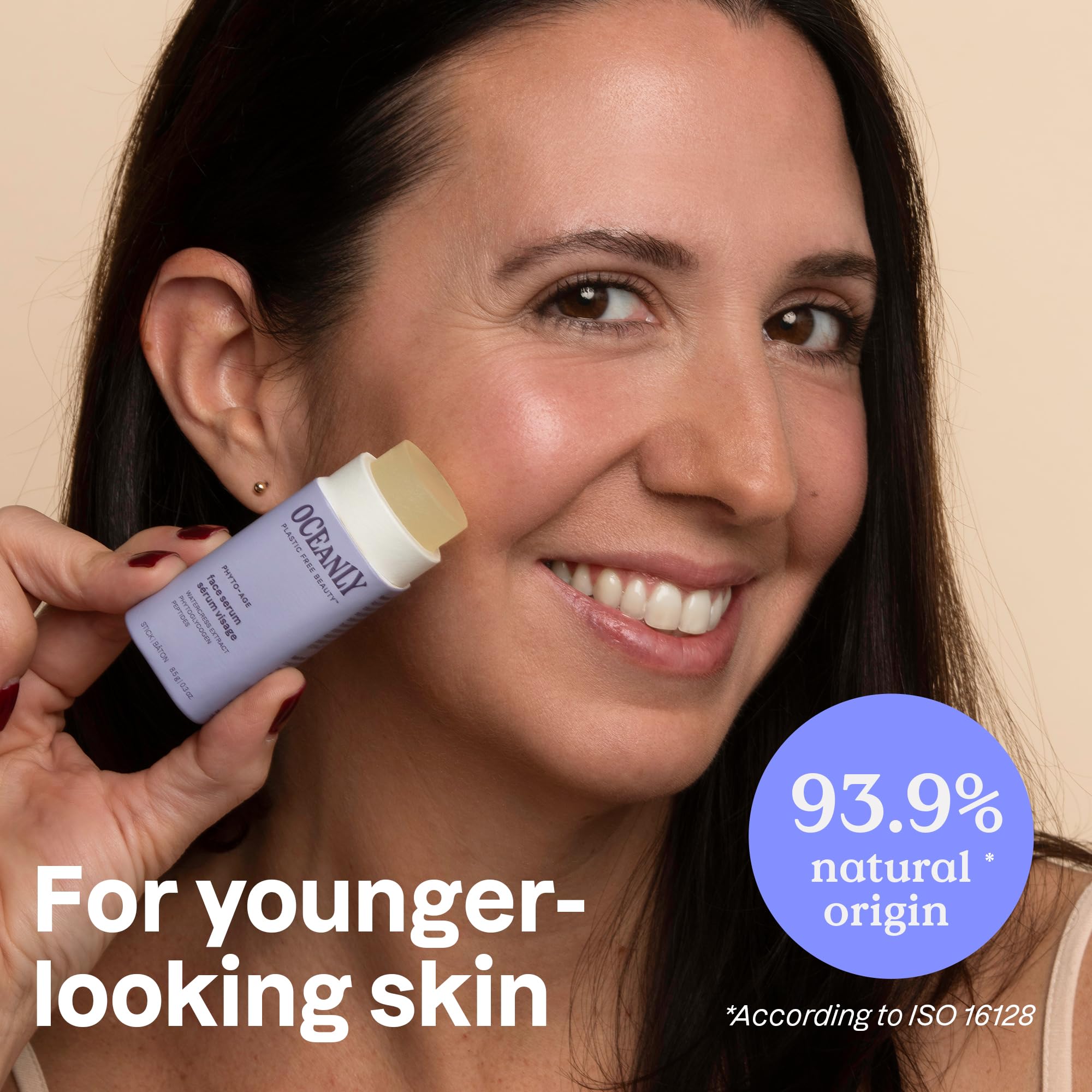 ATTITUDE Oceanly Face Serum Stick, EWG Verified, Plastic-free, Plant and Mineral-Based Ingredients, Vegan and Cruelty-free Beauty Products, PHYTO AGE, Unscented, 0.3 Ounce