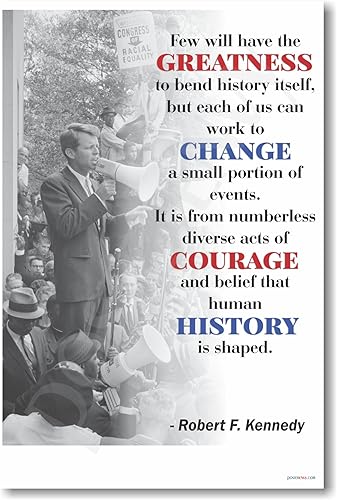 Robert F. Kennedy - "Pocos tendrán la grandeza..." - Póster de Persona Famosa