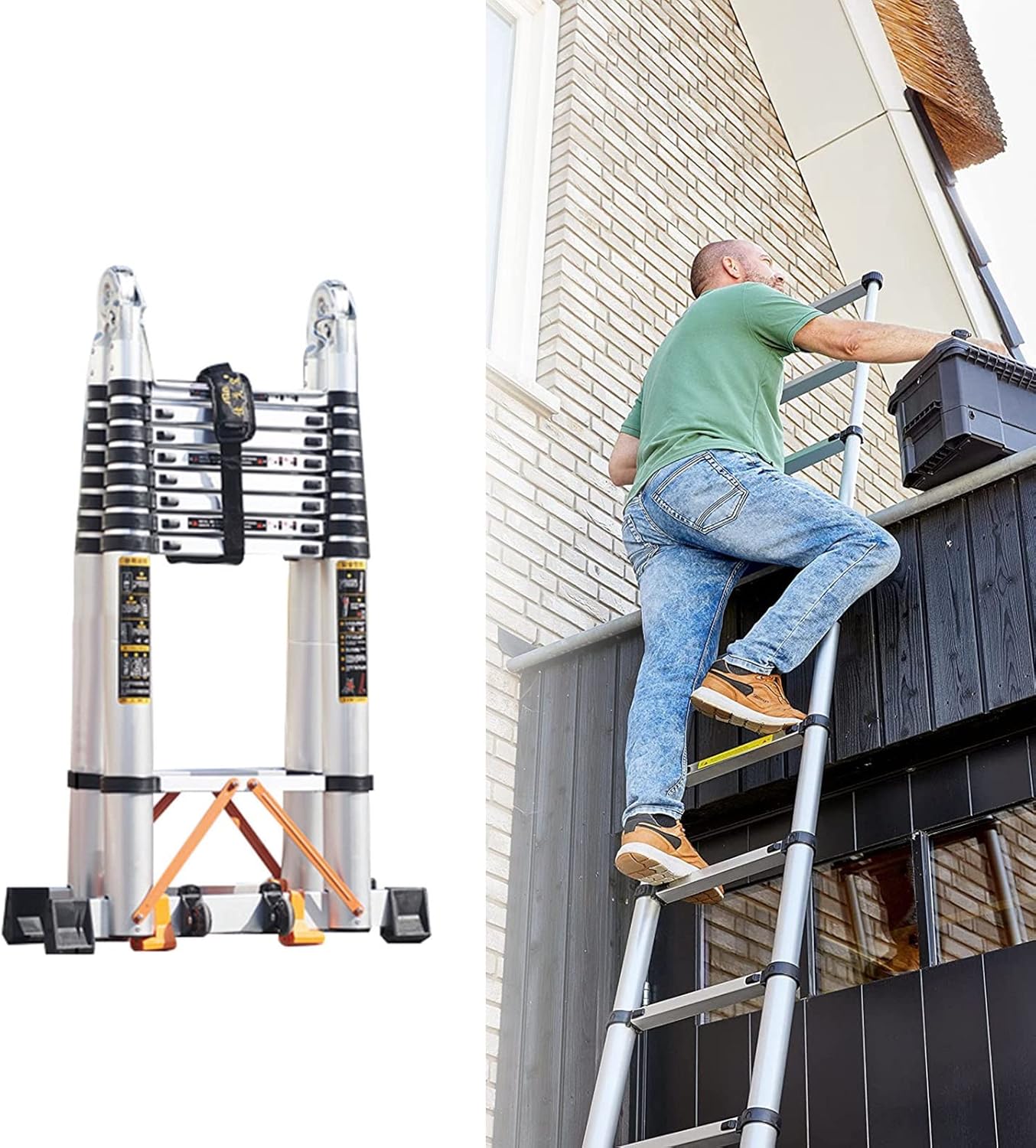 Telescopic Ladder，Extension Ladder， Telescoping Ladder Portable Step