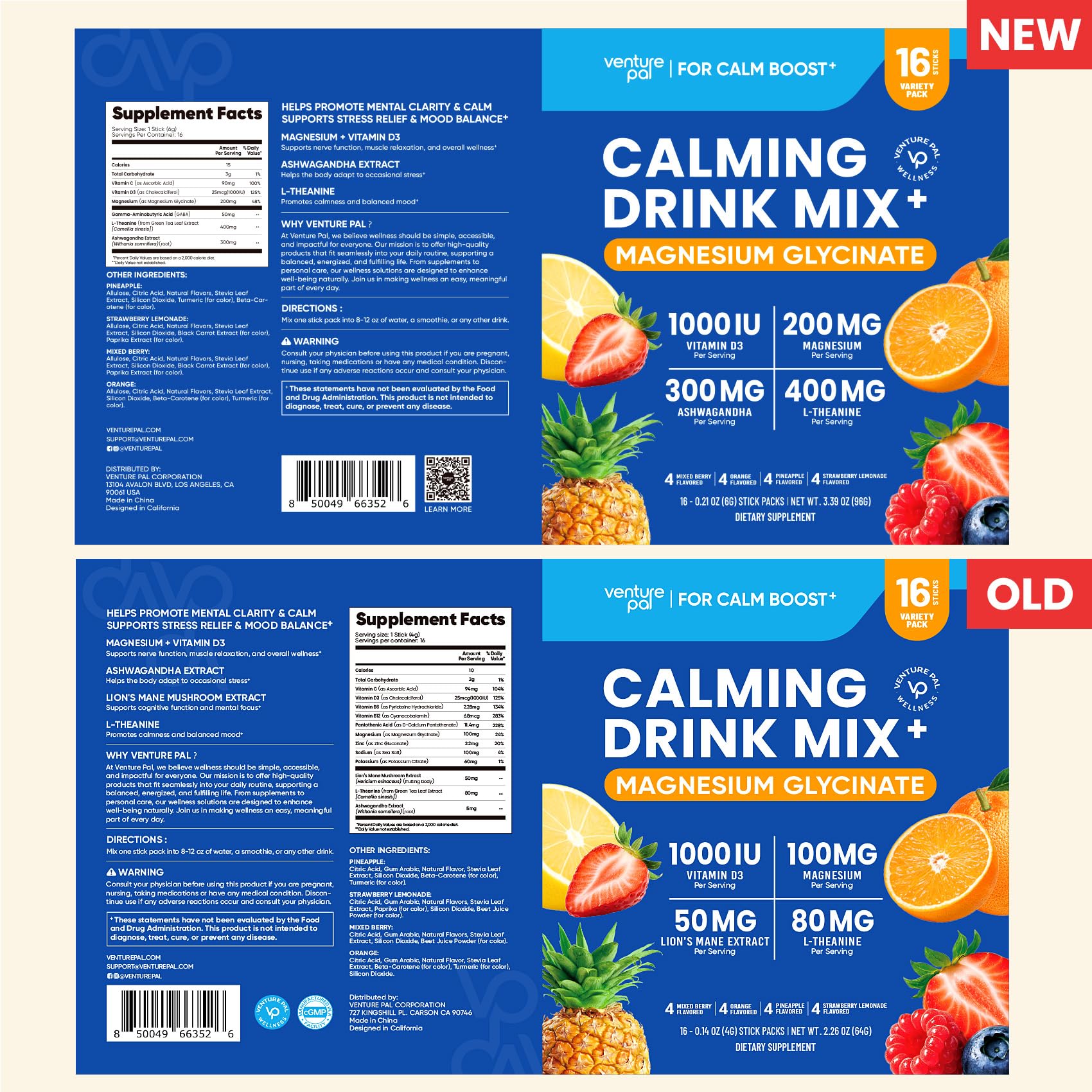 Venture Pal Calm Drink Mix, Sugar Free Cortisol Reducer & Sleep Aid — Amazon image 10