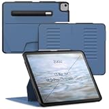 for iPad Air 13 Inch M3 2025 & M2 2024 &/12.9 inch (3rd/4th Gen), Slim Protective Cover with Apple Pencil Charging & Storage, Auto Wake/Sleep, Multiple Viewing Angles (Slate Blue)