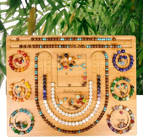 Miniatura 3 de Enrichoice Nueva tabla de cuentas de bambú para hacer pulseras de joyería y otras joyas collares alfombrillas de cuentas