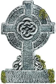 Amscan Mossy Celtic Cross Tombstone Party Decoration, 22