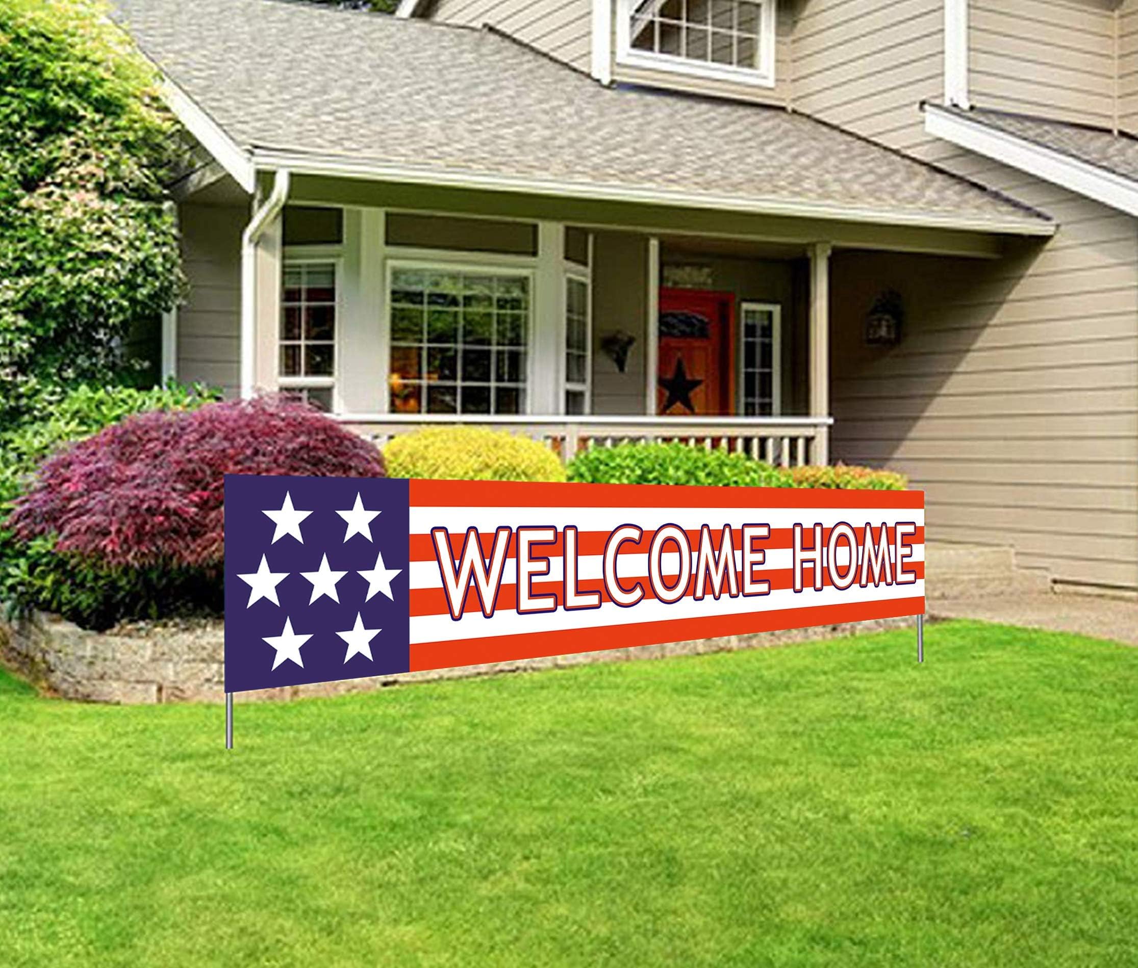 Welcome Home Banner | Deployment Returning Back Military Army Large Party Decorations