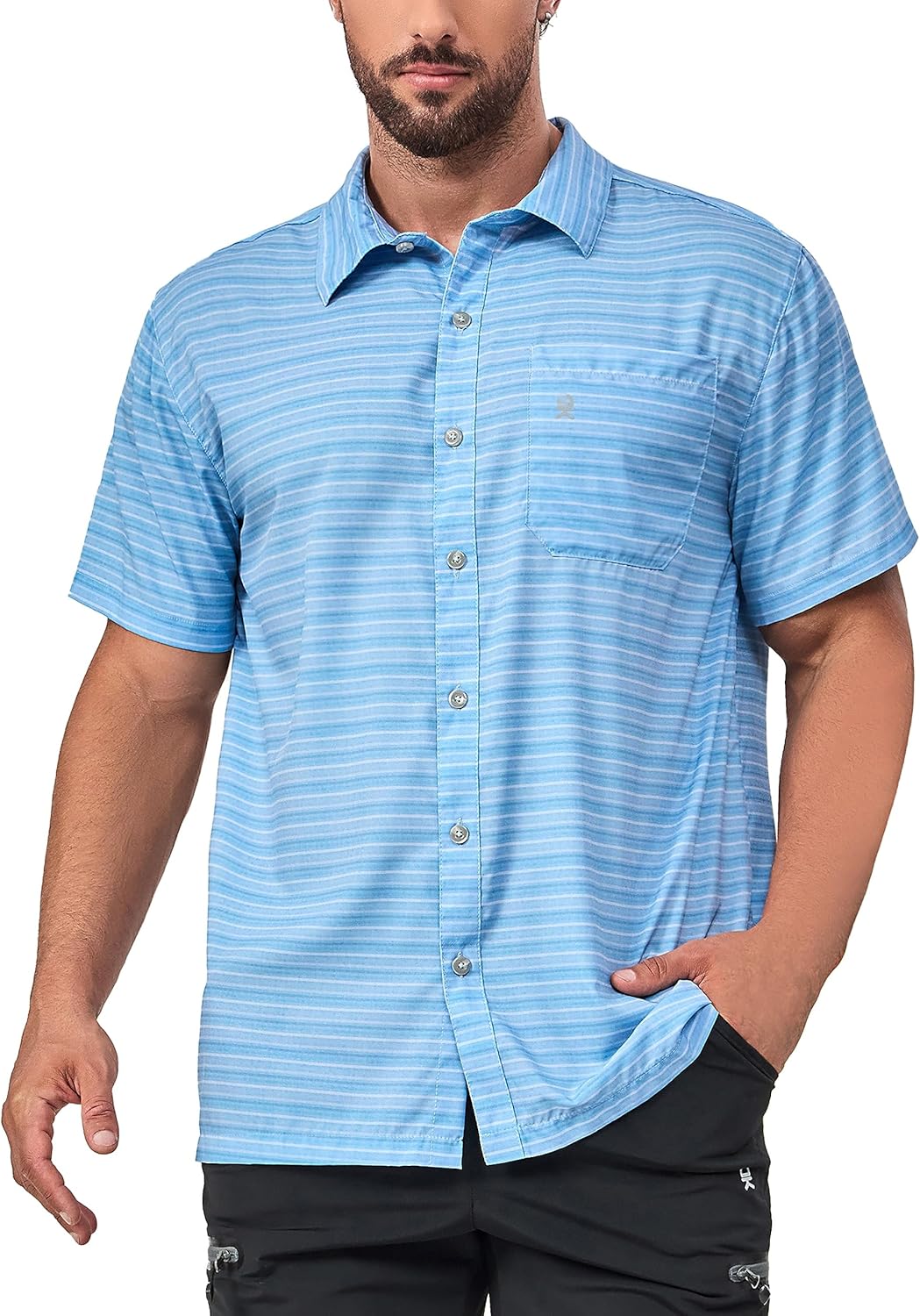 Little Donkey Andy Men's Lightweight Quick Dry Breathable Shirts for Golf Hiking Casual UPF50