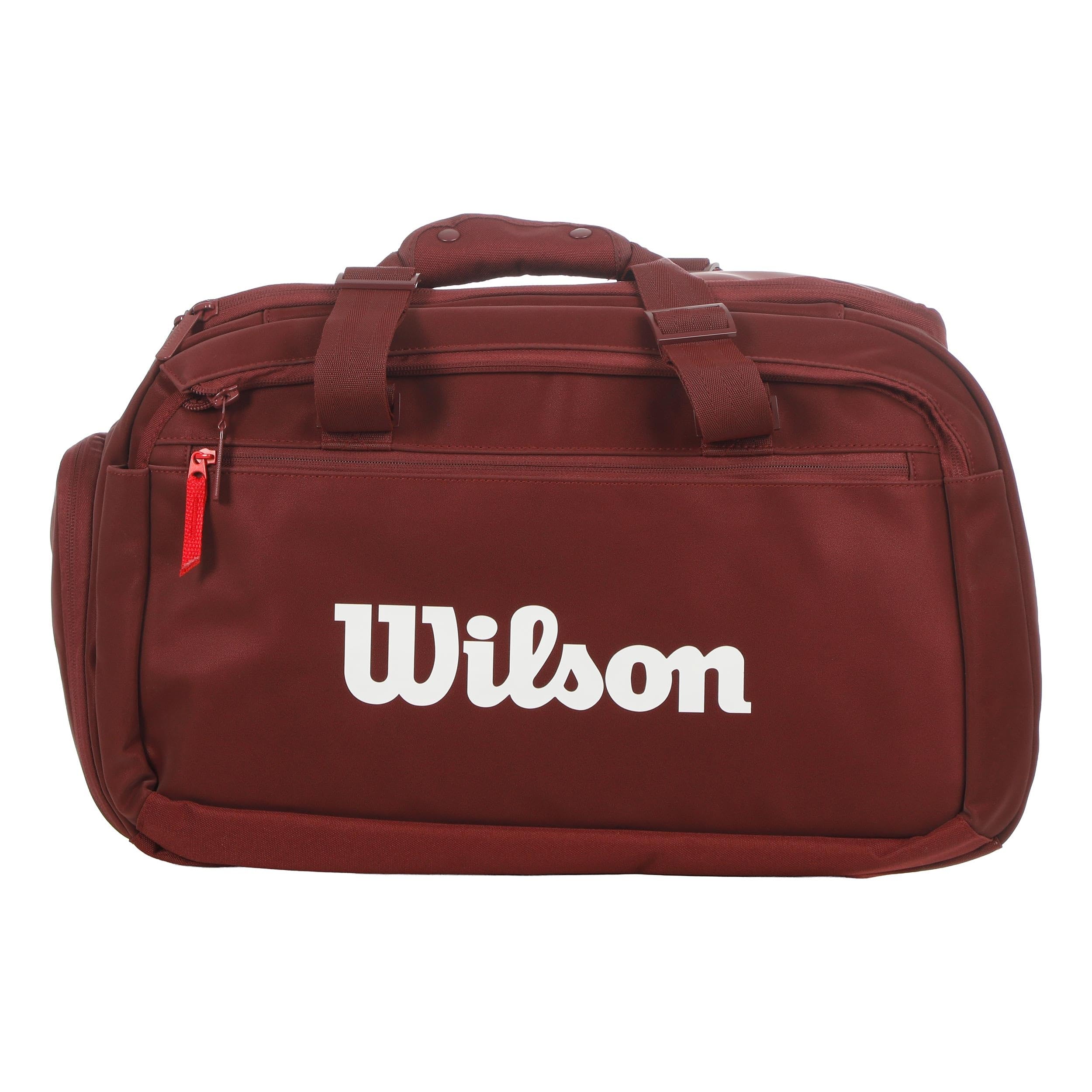 WILSON Project P Super Tour - Borsone da tennis, misura piccola, colore: Bordeaux