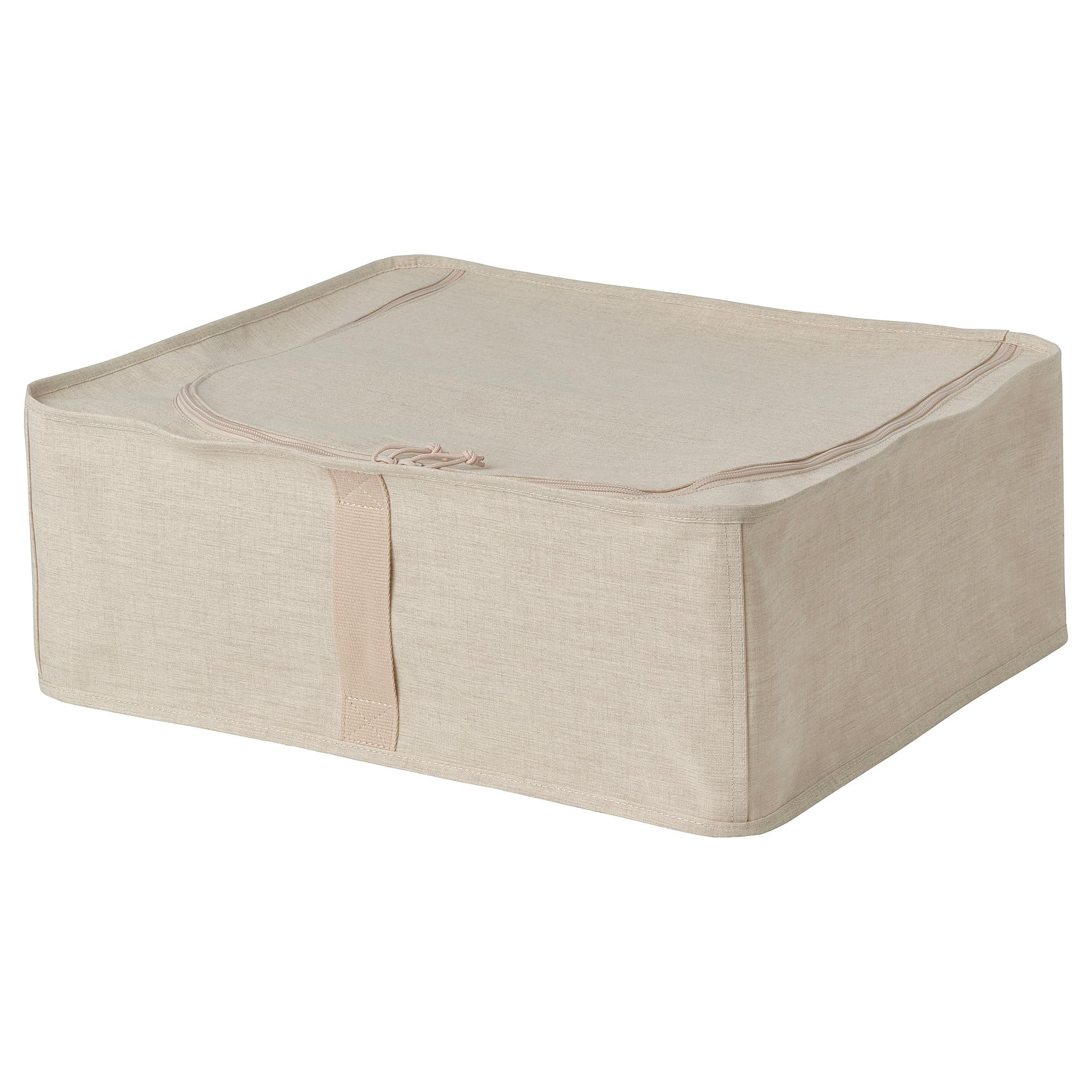 Mallette de rangement PURRPINGLA grand format textile beige