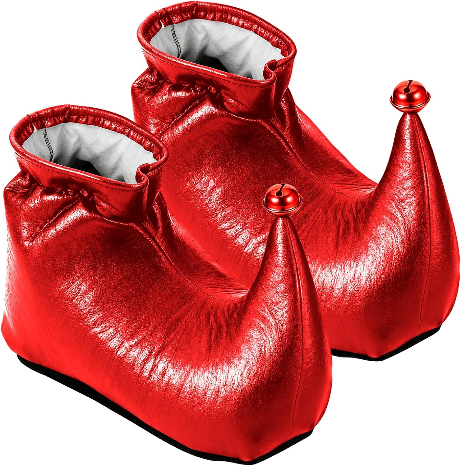 Elf Shoes Jester Shoe - Adult Classic Costume Footwear for Halloween & Christmas Cosplay Parties, One Size Fits Most, Festive Character Role Play Shoe
