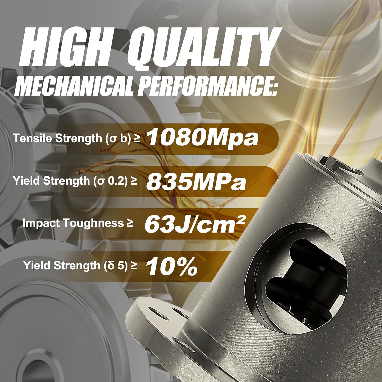 913A481 8.5" 30 Spline Differential with 10 Bolt for GM Rear Differential Assembly for Chevy Silverado GMC Yukon10 Bolt Gear Ratio 2.73 & Up