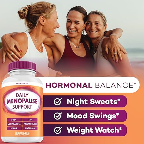 Miniatura 3 de Suplemento de menopausia 10-1 para mujeres, cápsulas de equilibrio hormonal femenino para sudores nocturnos, sofocos y cambios de humor con