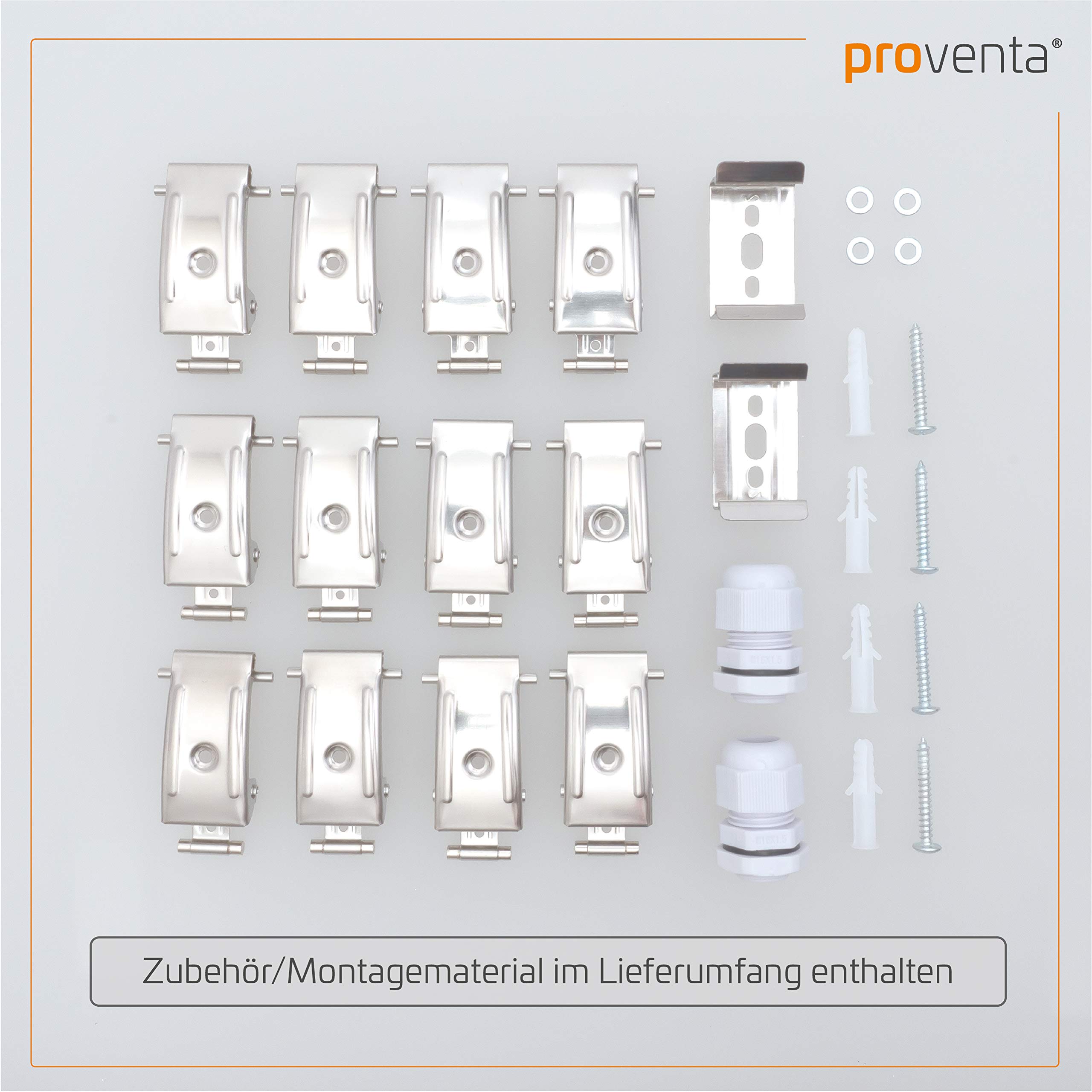Proventa Feuchtraumleuchte mit 2 LED-Röhren 150 cm, 33 W, 6.120 Lumen, 4.000 K, IP65, 50.000h, IK08, Kunststoff grau, Flackerfrei