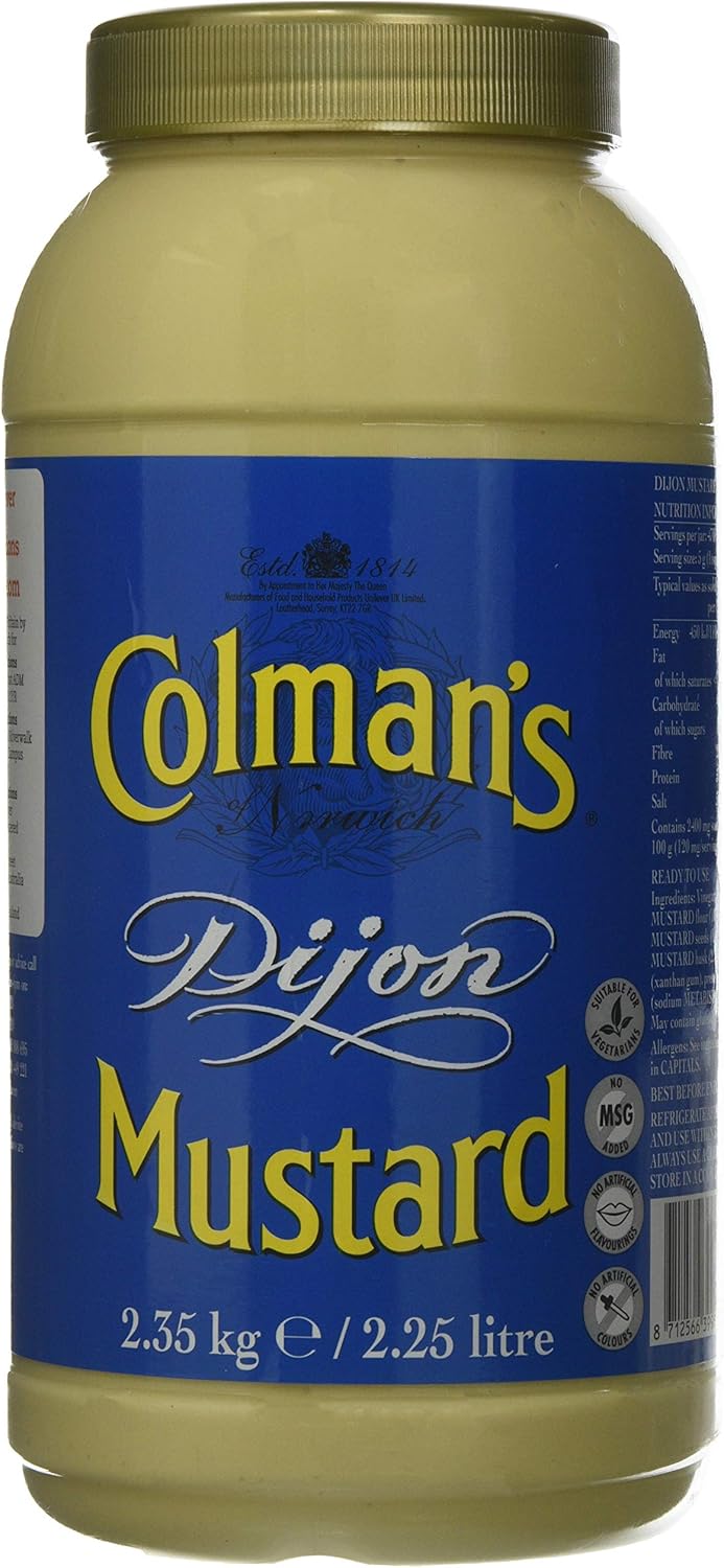 Colman's Dijon Mustard, 2.25 Litre Amazon.co.uk Grocery