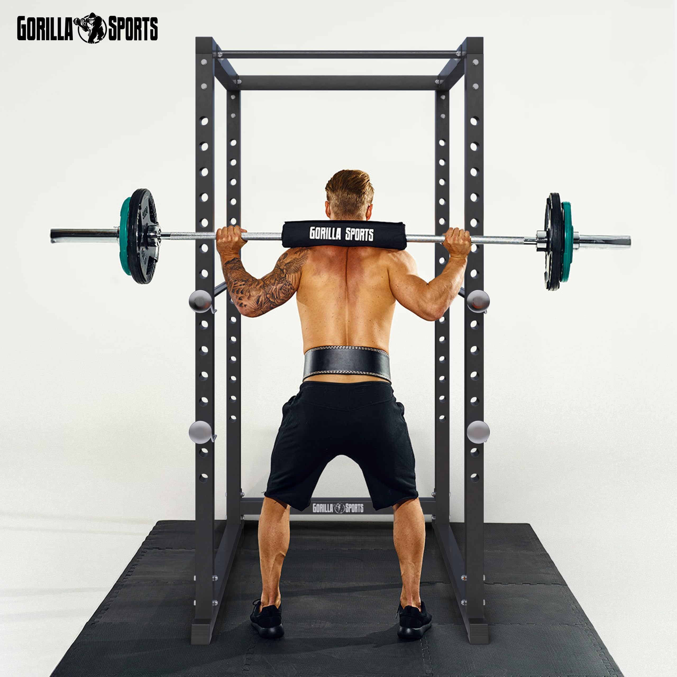 GORILLA SPORTS® Power Rack - 103x120x212cm, Altezza Regolabile, Acciaio, Carico: 250kg - Multifunzione Palestra, Smith Machine, Macchinari Palestra, Rack Pull Up, Trazioni, Stazione, Attrezzi
