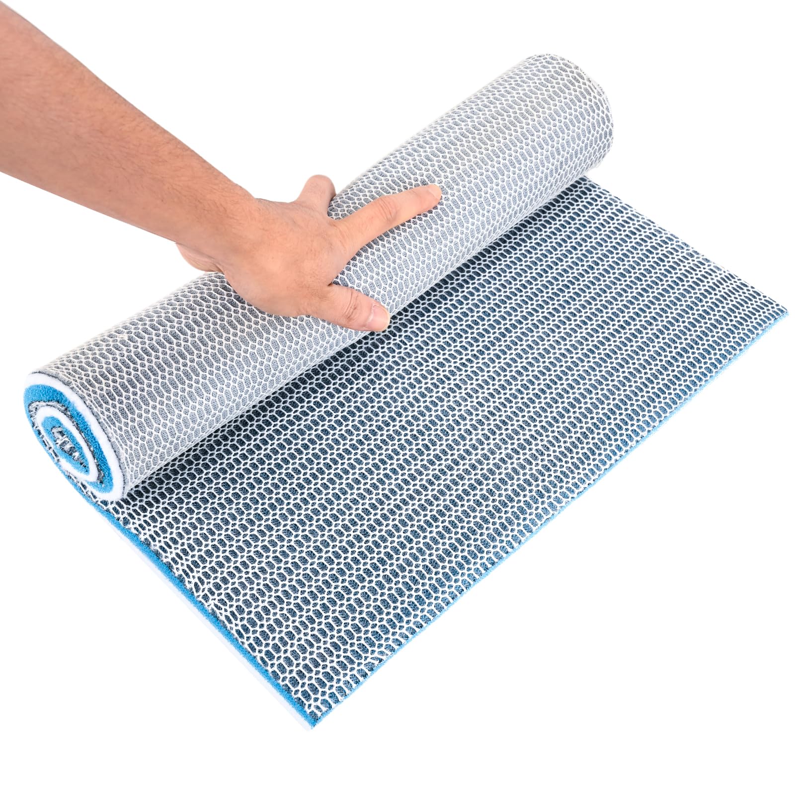 Jyvex 8D Filter Foam for Aquarium, Filter Sponge & Filter Pad for Pond Filter - Reusable Multi-Layer Foam Filter Media, Durable Filter Media for Aquarium Filter Accessories (120x30x2cm, 1 Pack)