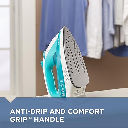 Miniatura 4 de Plancha de vapor Black  Decker liviana y fácil de usar compacta color turquesa IR1010