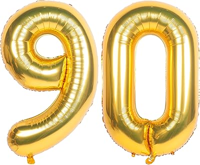 Globo Número 90 de 40 Pulgadas para Cumpleaños