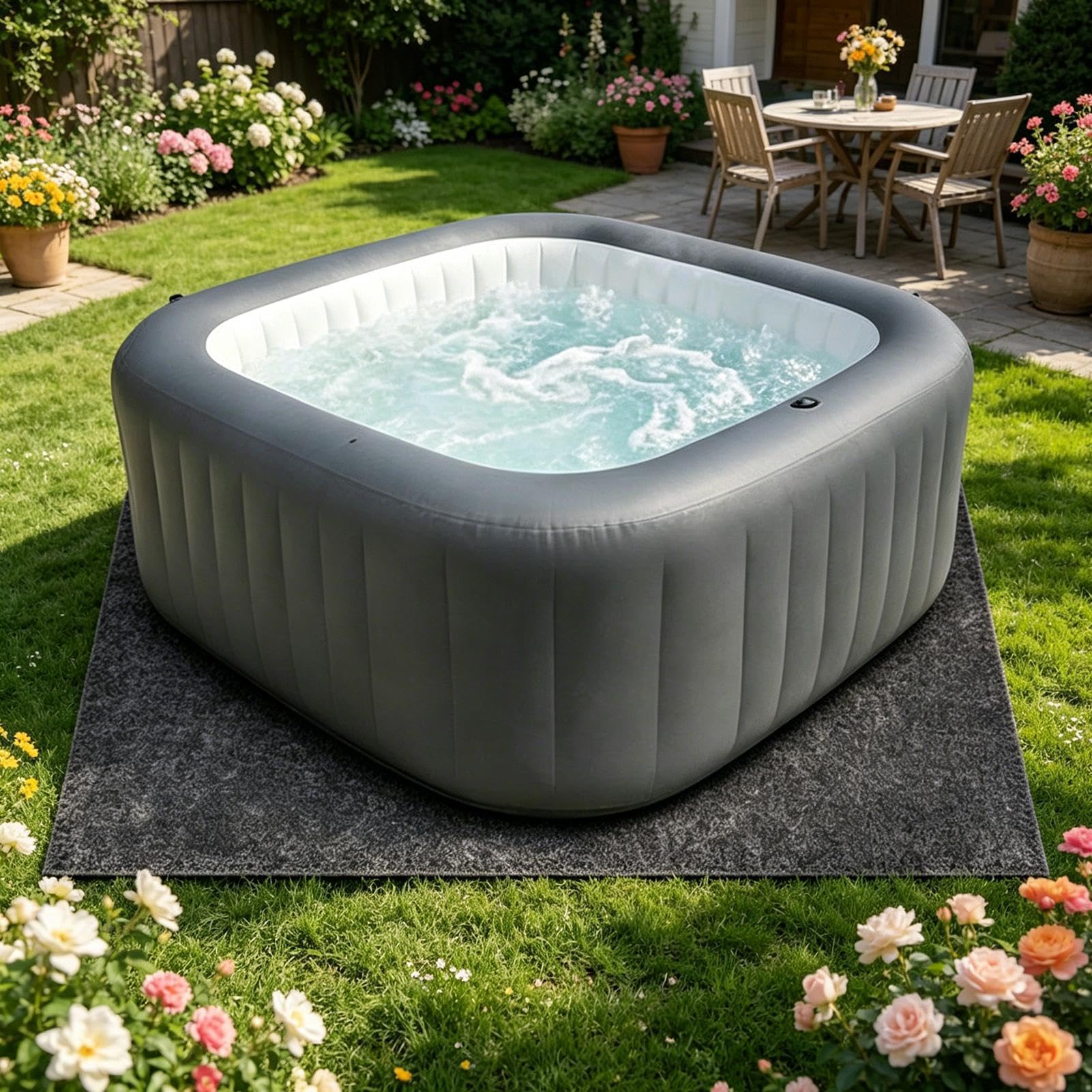 Tappetino Protettivo Sotto Piscina Protezione Per Il Pavimento Della Vasca | Protettore Rivestimento Fondo Piscina Esterno Prato Giardino Cortile Patio Campeggio Terrazza