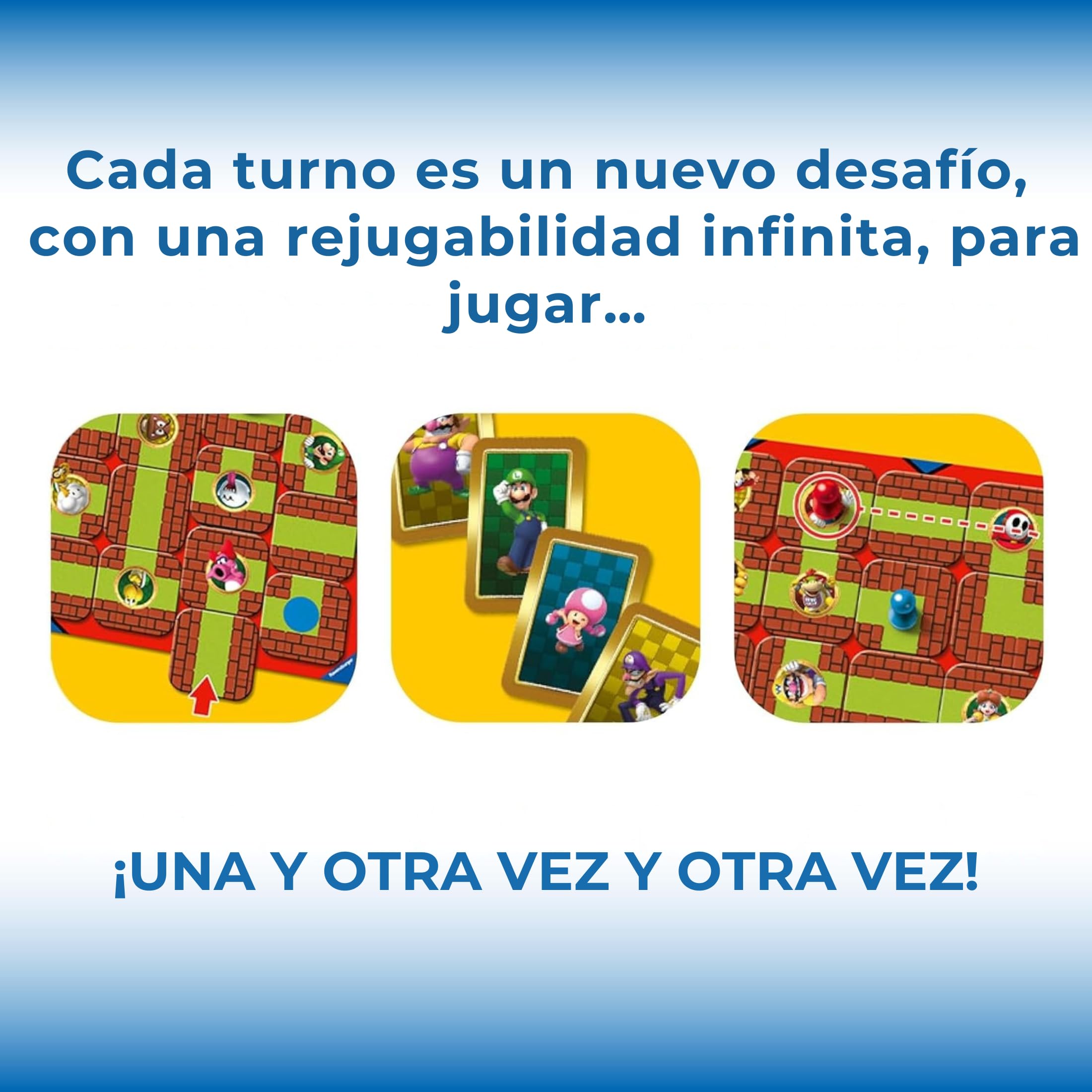 Ravensburger - Laberinto Super Mario | Juegos De Mesa Niños 7 Años | Regalos para Niños | 2-4 Jugadores | Juego De Mesa 7 Años | Mario Bros | Board Games
