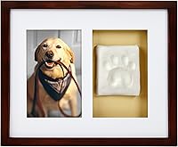 Vista 17 de Fotografía de recuerdo Pearhead con la huella de tu perro o gato , Espresso