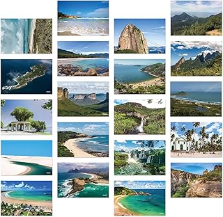 Brazil Natural Landscape Postcards Pack 20pc/Set Postcards From Around The World Greeting Cards for Business World Travel Postcard for Mailing Decor Gift