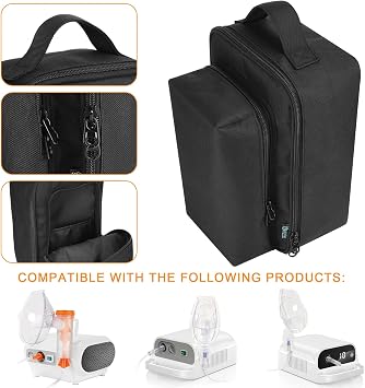 Beautyflier Nebulizer Carry Bag for Nebulizer Machine Personal Compressor, Portable Storage Carry Bag, Protective Travel Case for Nebulizer Machine for Adults and Kids, Space for Masks, Cables