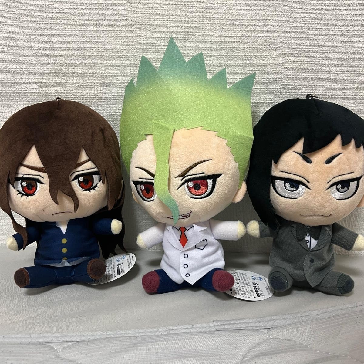 Dr.STONE コレぬい あさぎりゲン、石神千空 セット Dr.STONE ちょこんと! おすわり ぬいぐるみマスコットセット
