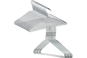 100-Pack of Premium Metal Hangers: Optimize Space and Organize Effortlessly