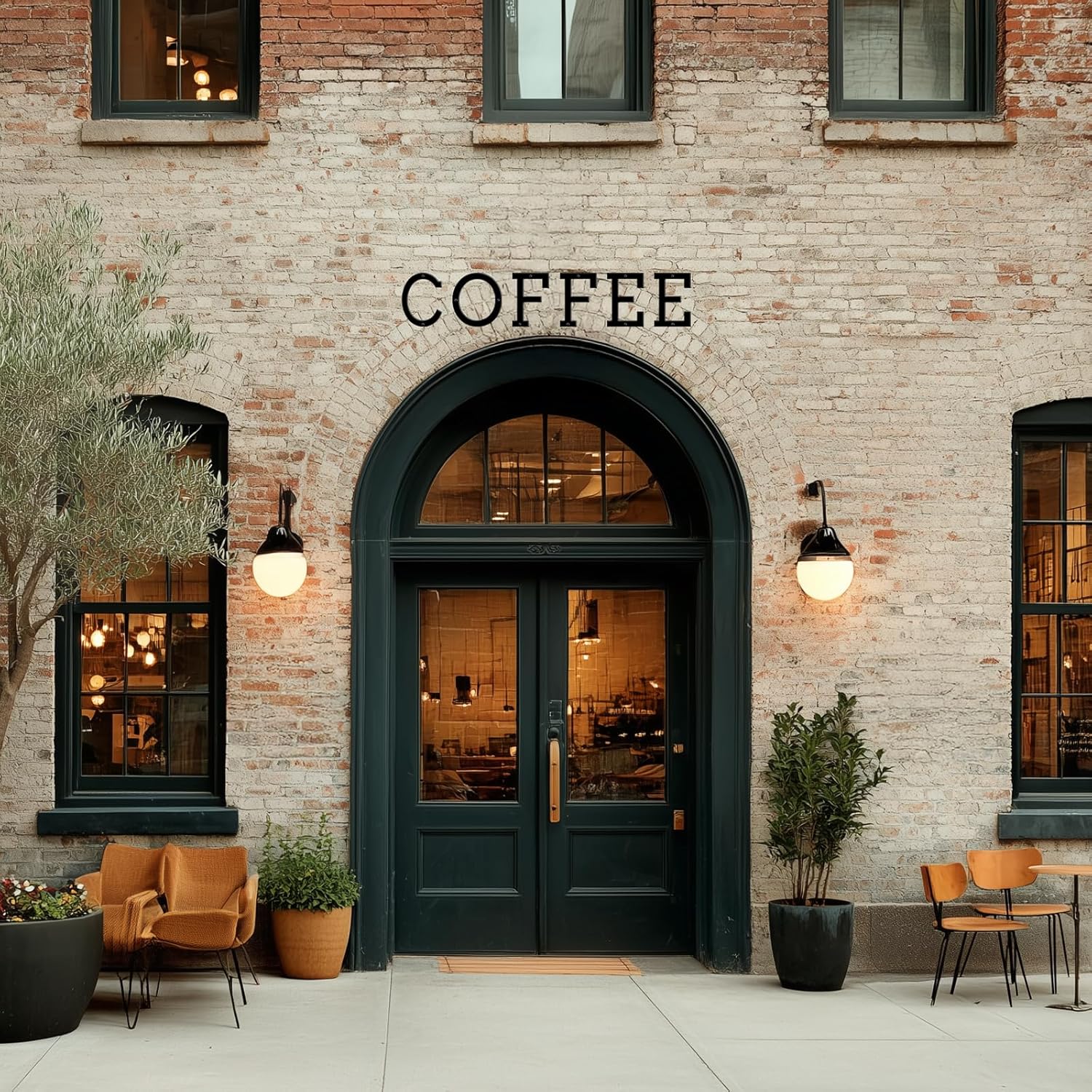 4" Metal House Numbers for Outside and Mailbox, Weatherproof Black Address Signs, Metal Letters Number Sign for Home Door Garden Office - Number 7