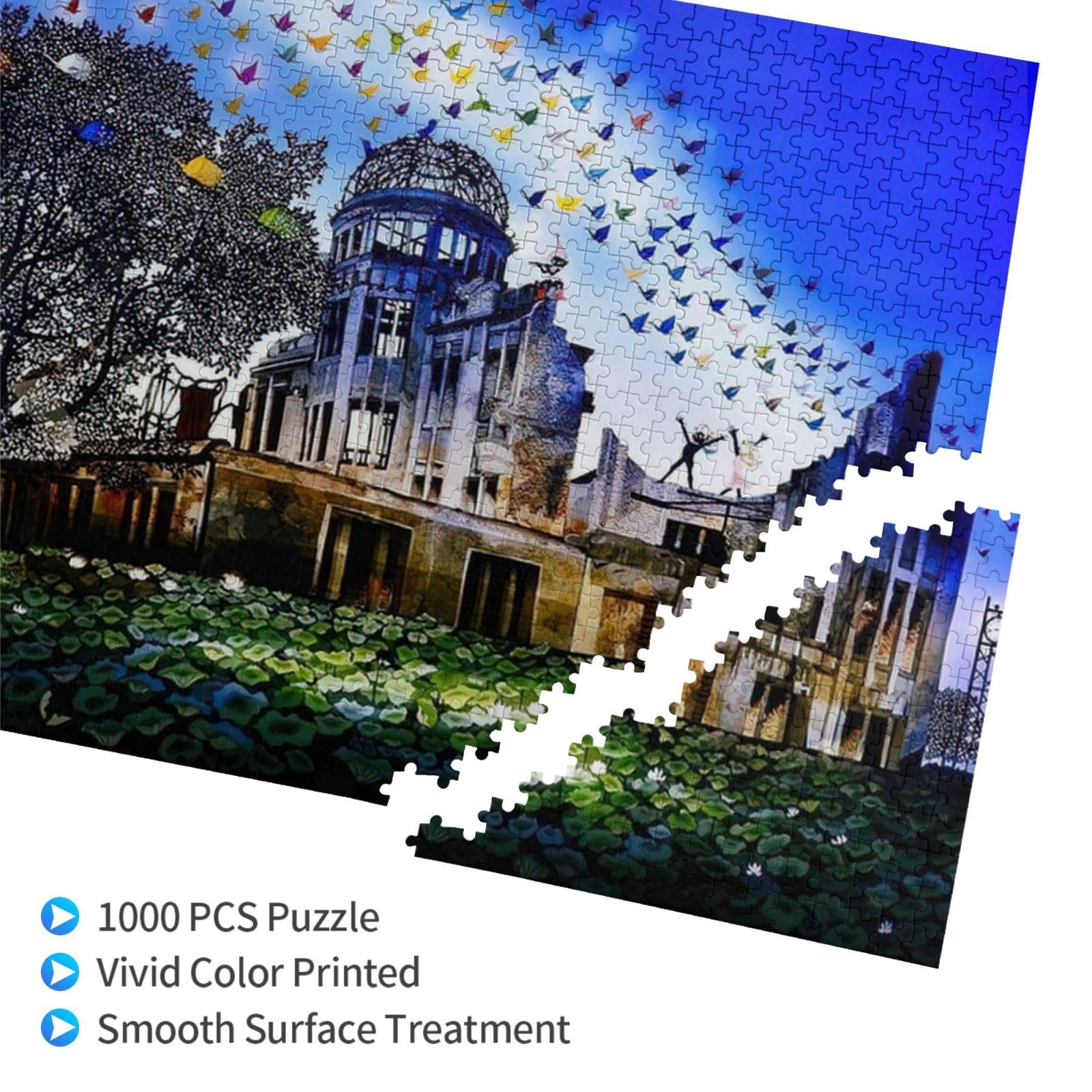 Amazon | 藤城清治 原爆ドーム絵画 木製ジグソーパズル 1000pcs 減圧
