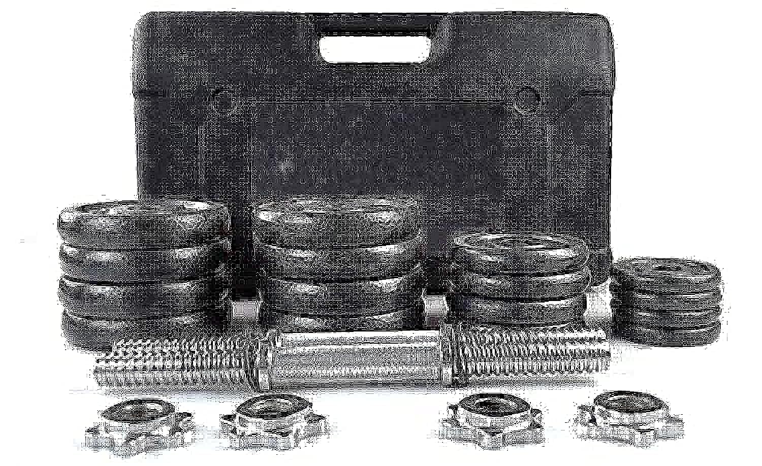 Dumbbell Set-30Kgs -Black Cast Iron Adjustable with set of Bar and Box