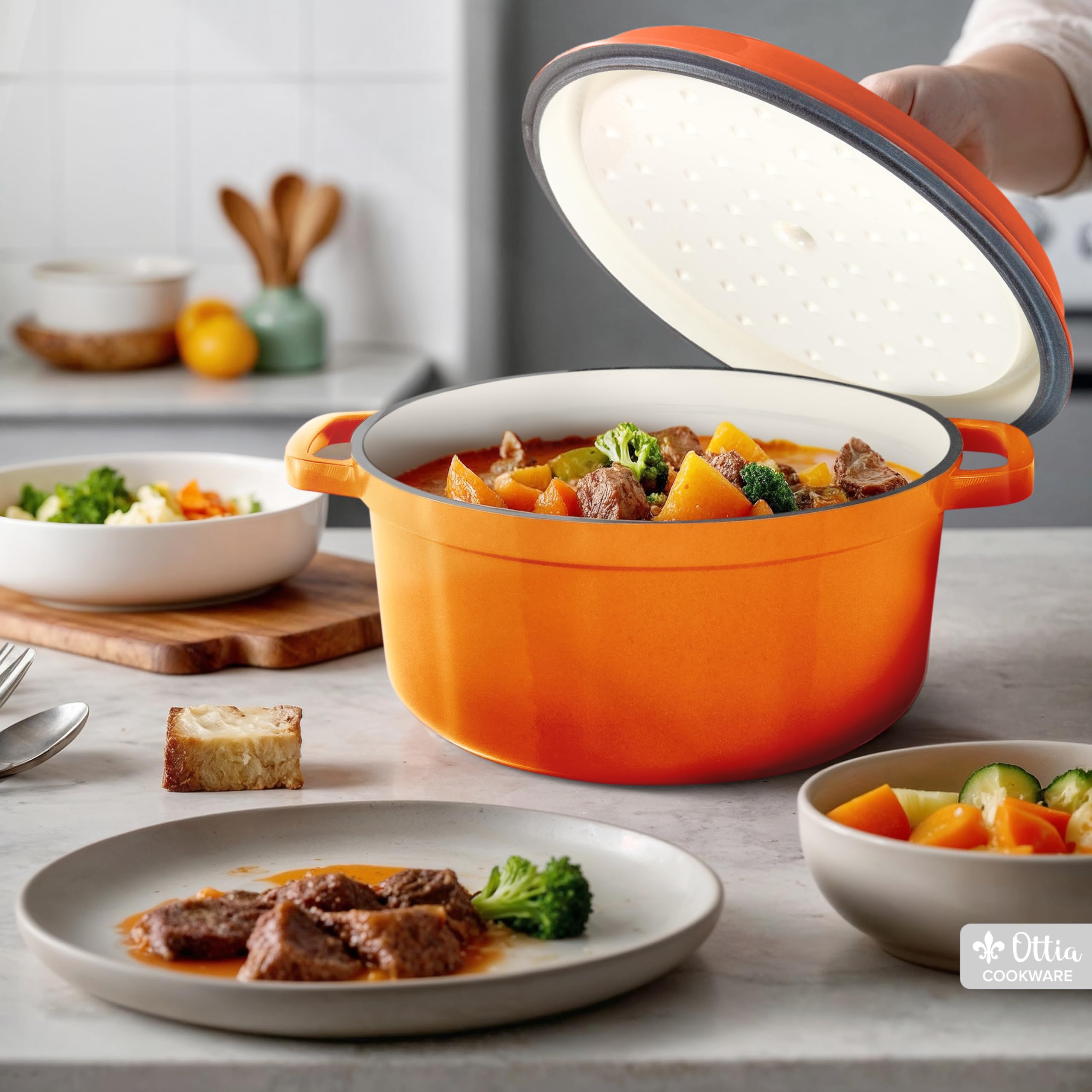 Pentola Per Pasta BERGNER 4.2L - Acciaio Inox, Con Scolapasta E Coperchio Vetro, Per Tutti I Piani - Foto 7