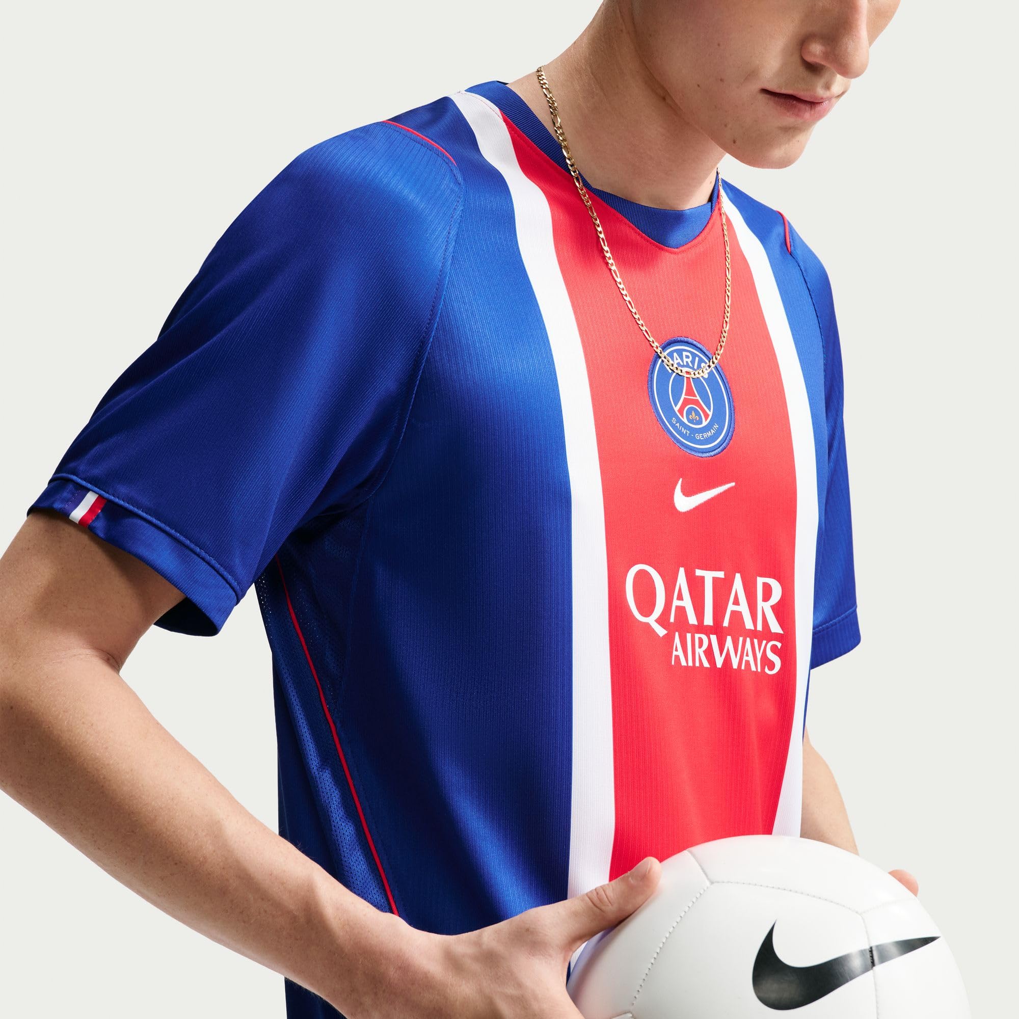 Nike PSG Dri-Fit SS Stadium Home T-Shirt Uomo (Pacco da 1)
