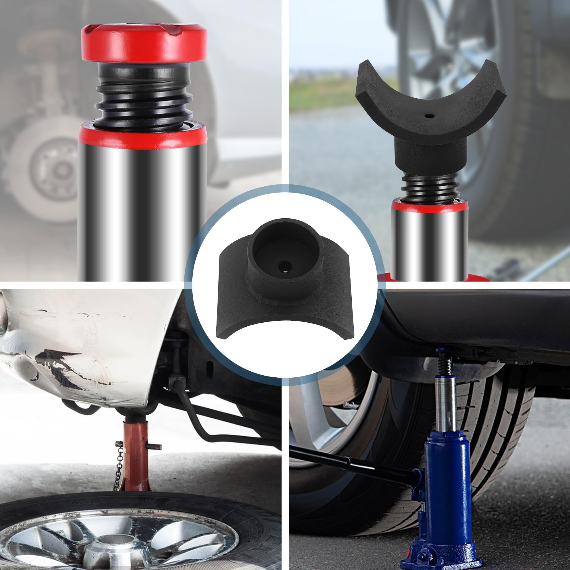 Sella Adattatore Per Cric A Bottiglia, Per Tubo Da 7,6cm/3in Con Materiale In Ferro, Compatibilità 12 Tonnellate, Ideale Per Garage, Sentieri 4x4, Recupero