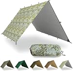 AquaQuest Defender Tarp – Imperméable à l'eau (20,000 mm) Vol de pluie à la couture pour le camping, Bushcraft & Survie