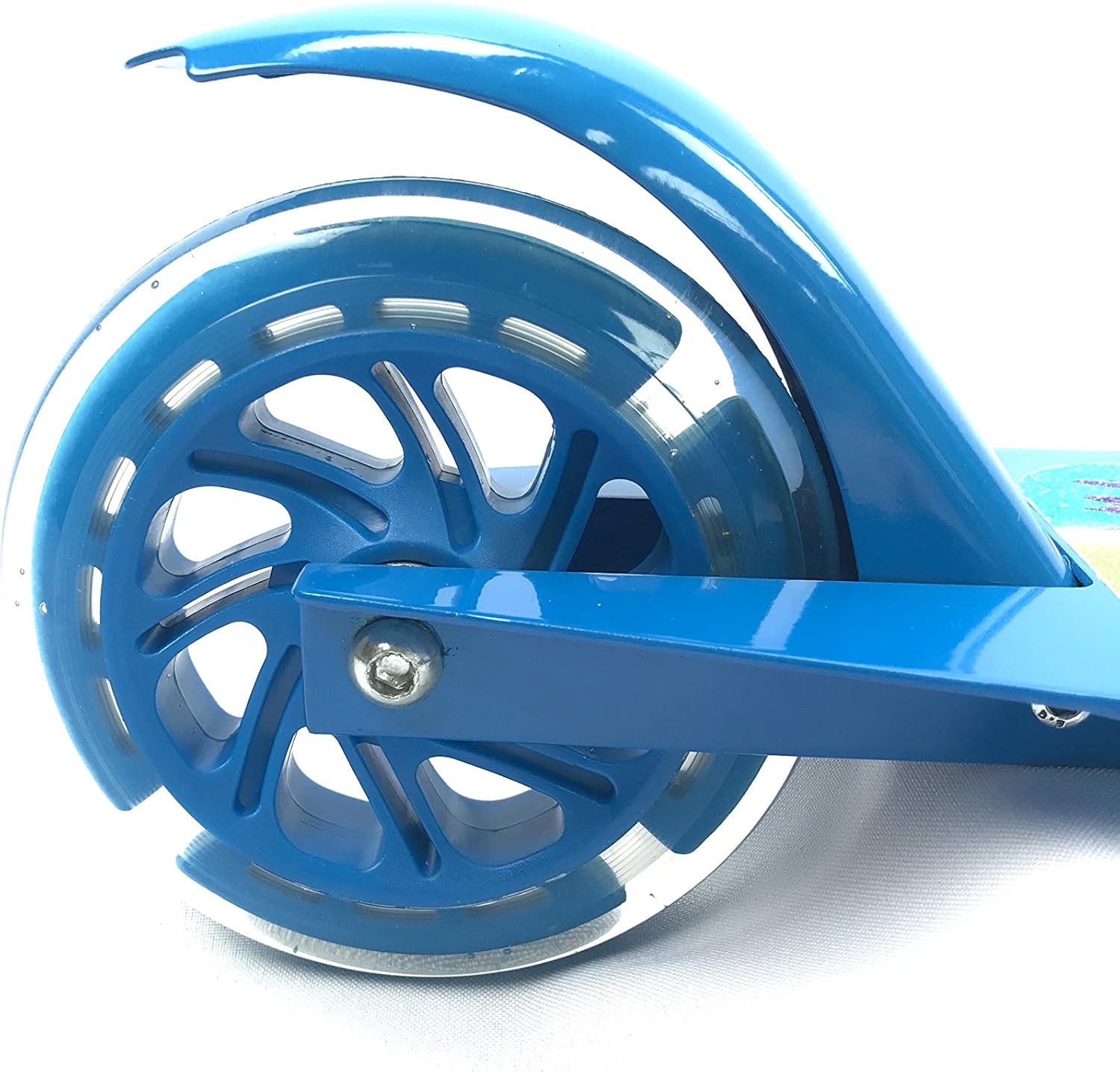 Titan Flower Power Princess Folding Aluminum Girls Kick scooter with LED Light Up Wheels (Age 5+), Blue