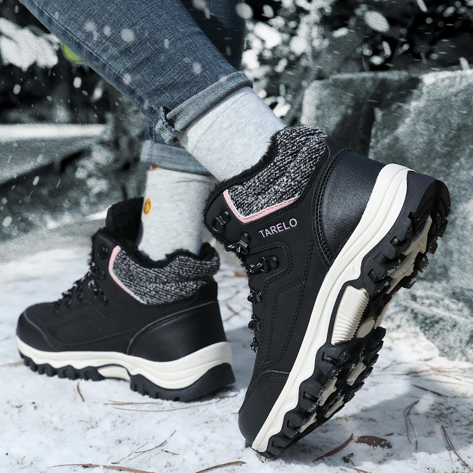 TARELO Stivali Donna Antiscivolo Invernali Scarpe Taglie 36-41