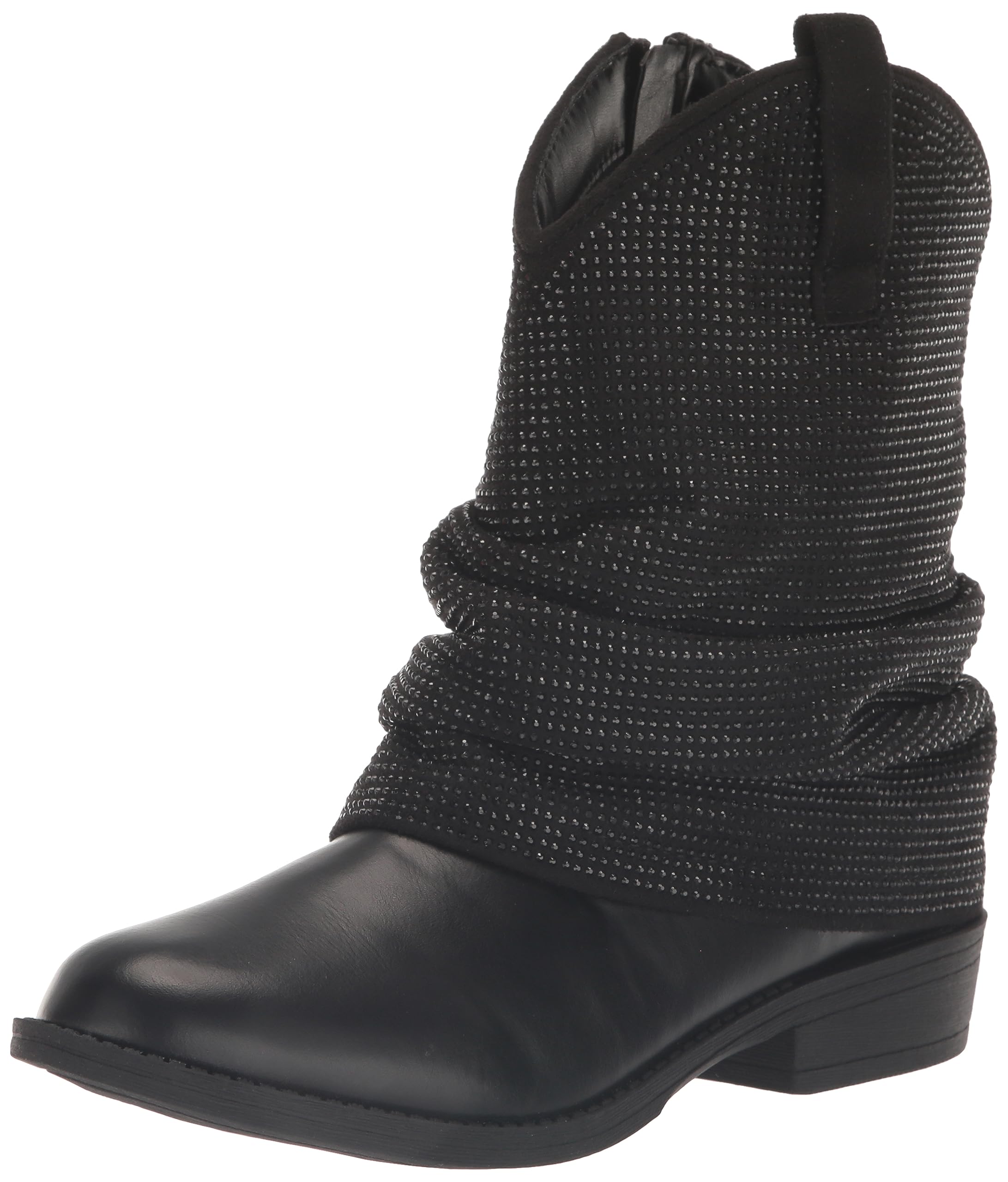 Steve Madden Girls Shoes Girls Lassy Western Boot, Black, 13 Little Kid