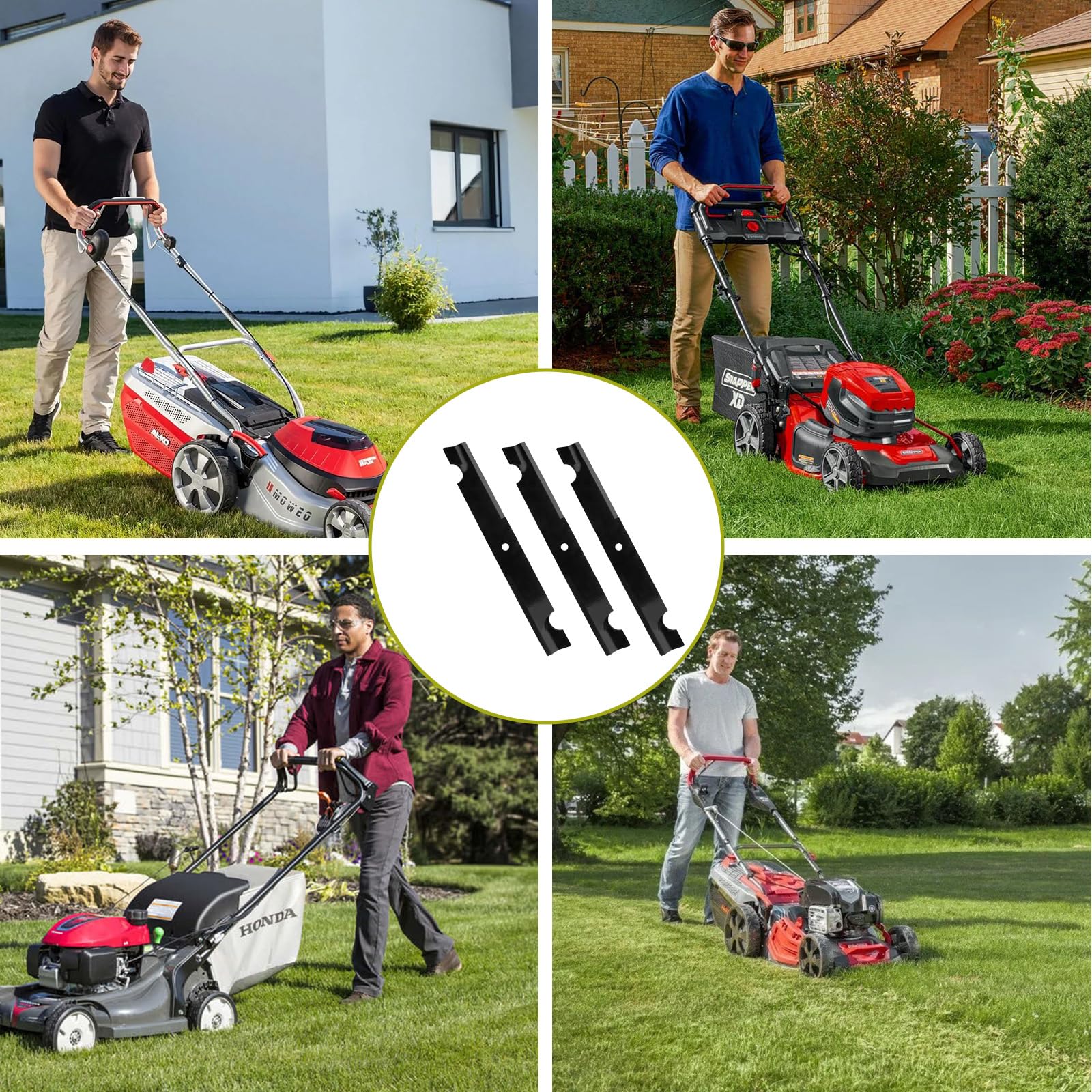 superbobi Cuchillas para cortacésped Bobcat con cubierta de 61 pulgadas, para Ferris 1520842, 1520842S, 5020842, 5101755, Bobcat 112111-03, Scag 48111, 481708, 481712 (juego de 3)