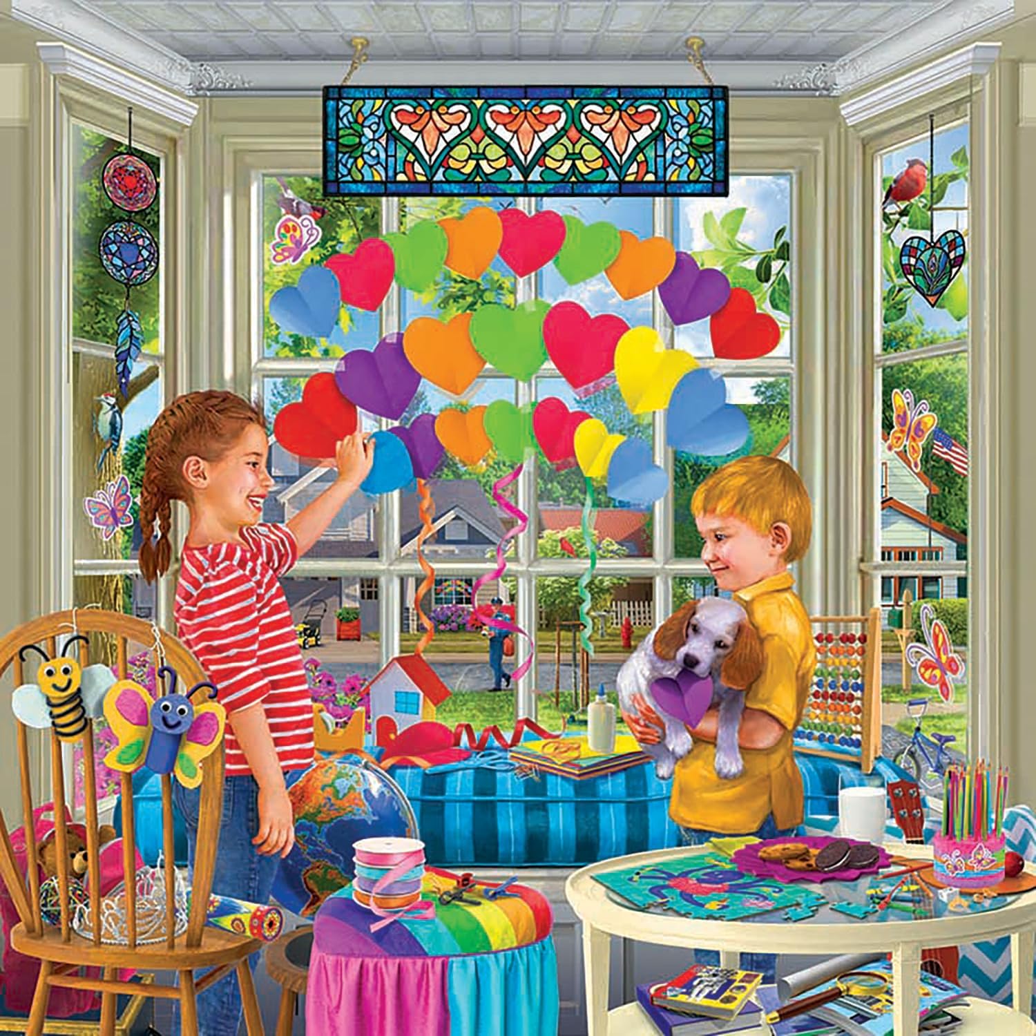Hearts of Hope Family Craft Puzzle for Adults and Kids | Difficult 500 Piece Jigsaw Puzzle Toy | Fun Quarantine Gifts | Interactive Brain Teaser for Game Night | 20 x 20 Inches