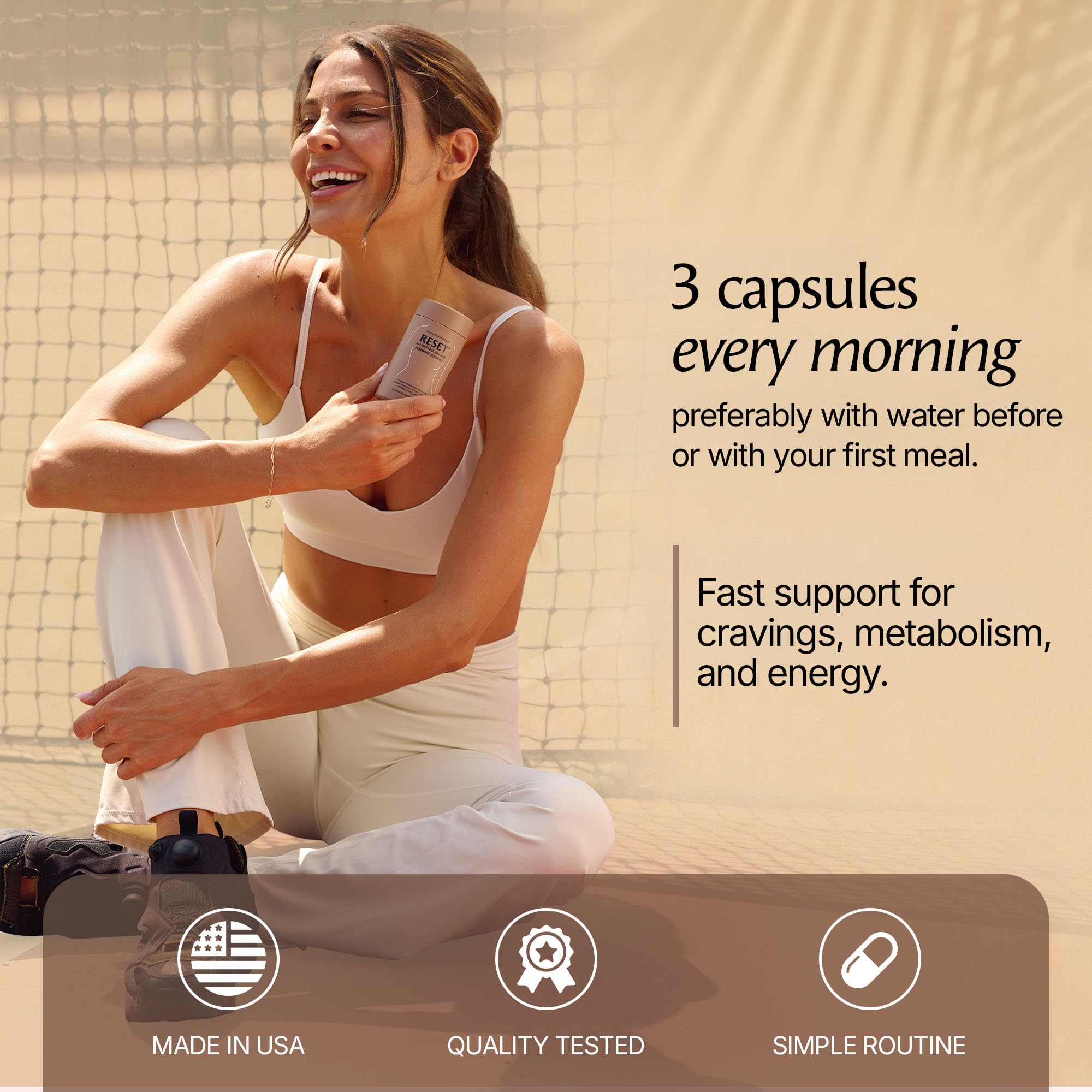 Paulina FITNESS Reset AM Metabolism & Hormone Support - 90 Caps — Amazon image 4