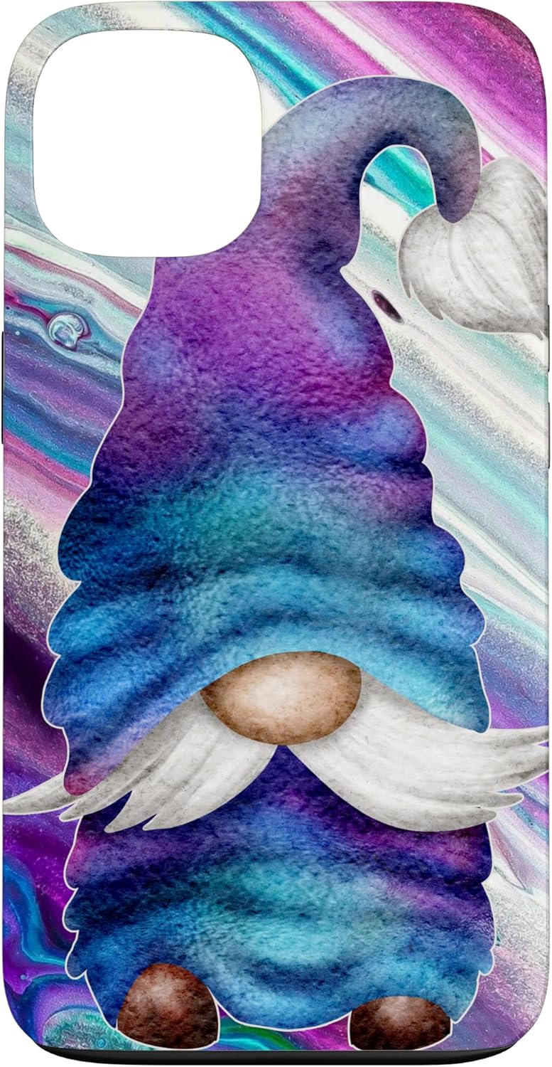 Purple Gnome For Mermaid Lover Space Rainbow Cute Cosmic Case for iPhone 12/12 Pro