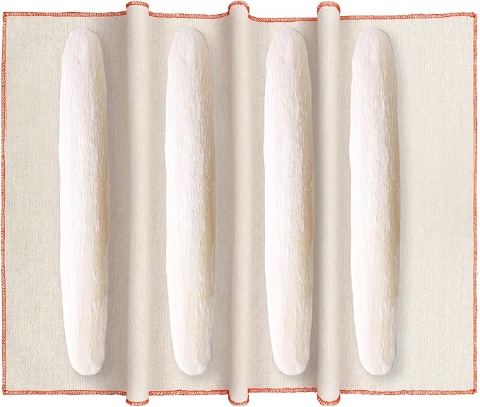 Heavy Duty Bakers Couche, 100% Natural Flax Linen 36''x26'' Bread