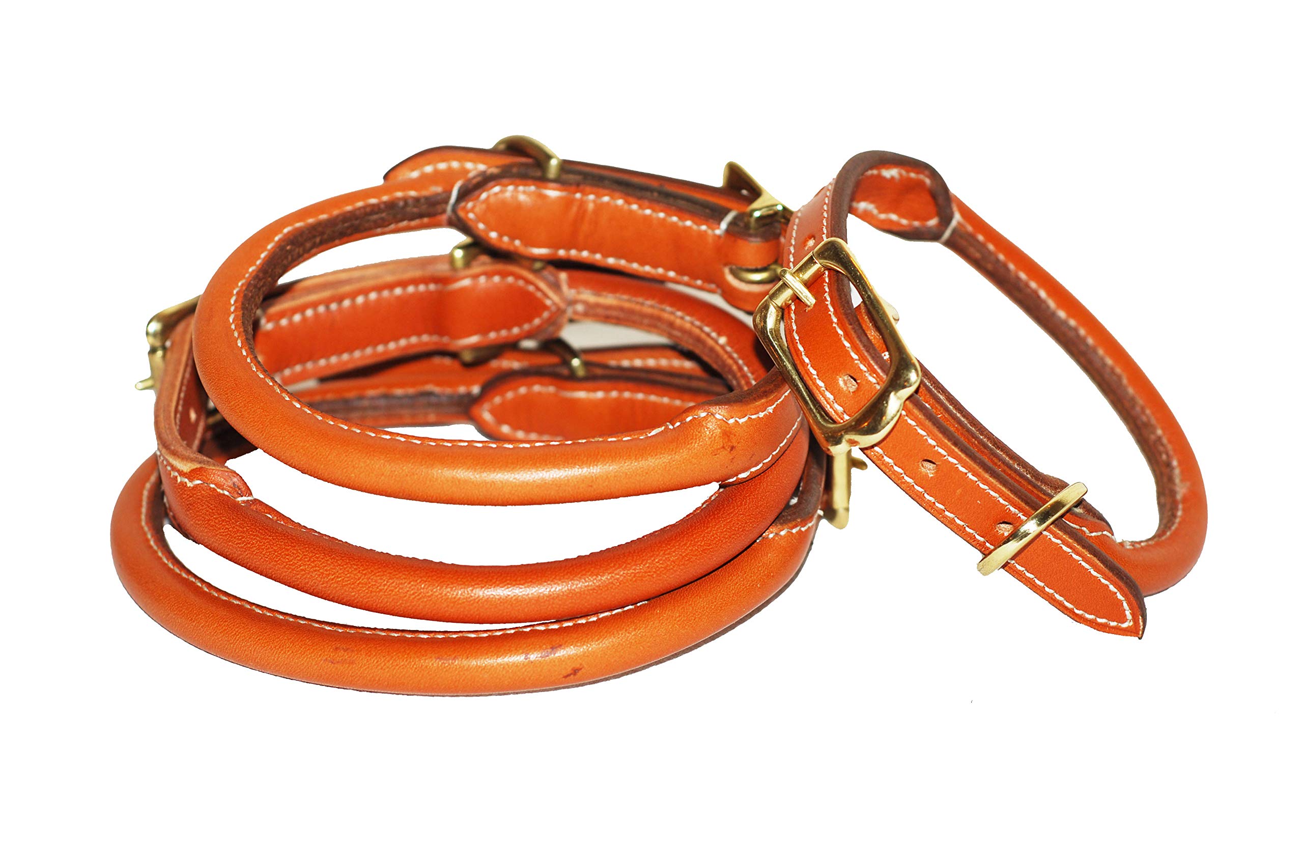 Collier pour chien en cuir roulé London de fabrication artisanale