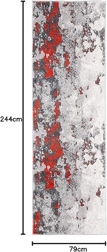 Miniatura 133 de SAFAVIEH Adirondack Collection Runner Rug - 2'6" x 10', Navy & Grey, Modern Abstract Design, Non-Shedding & Easy Care, Ideal for High Traffic Areas