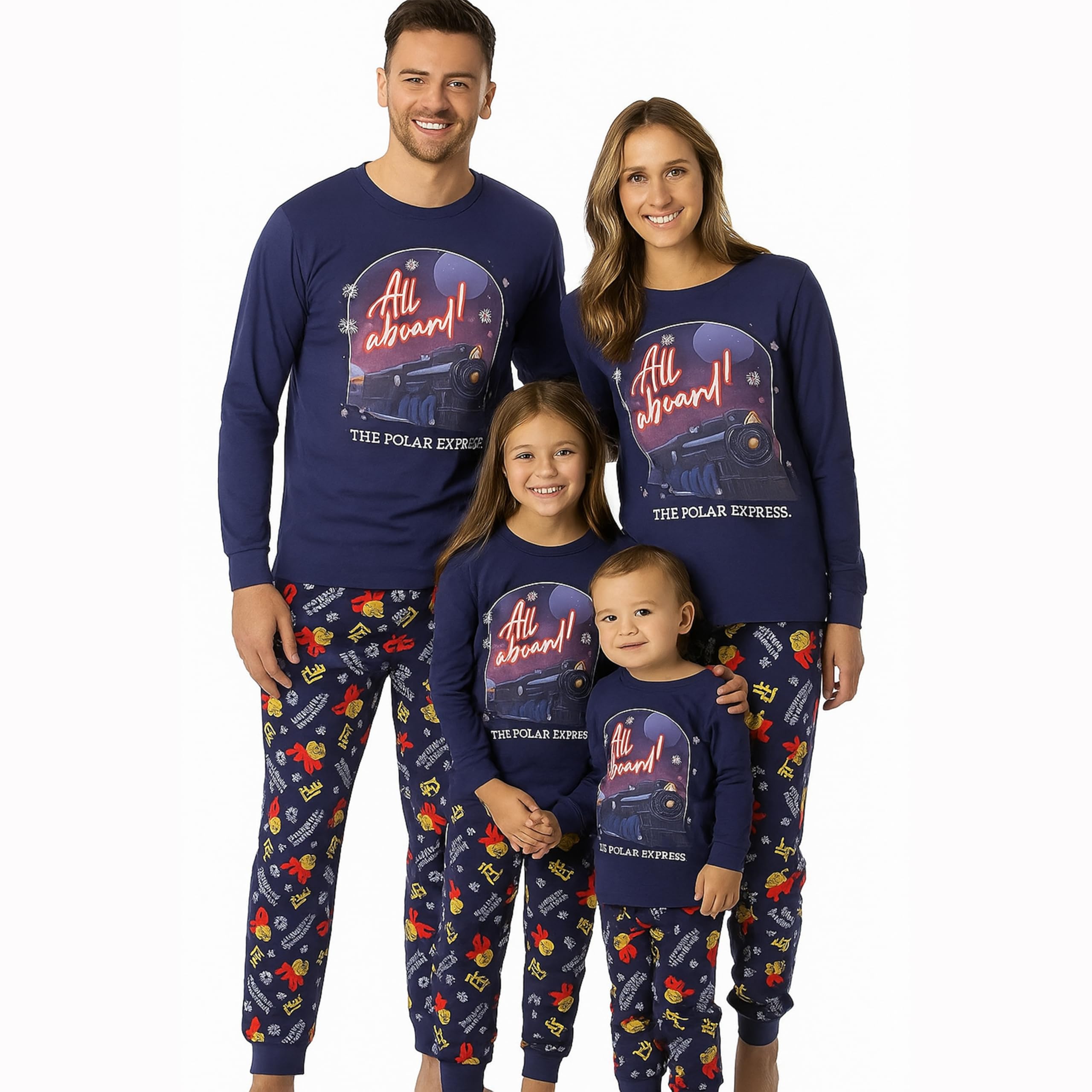 The Polar Express Christmas Family Pyjamas Mens Ladies Ki...