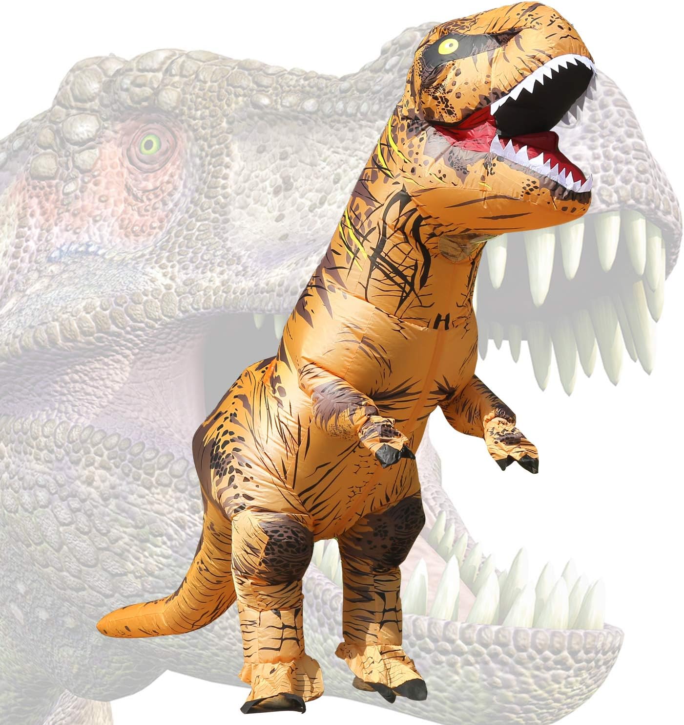 Inflatable Dinosaur Costume for Adult Halloween Dinosaur Costumes Blow up T rex Costume for Adults
