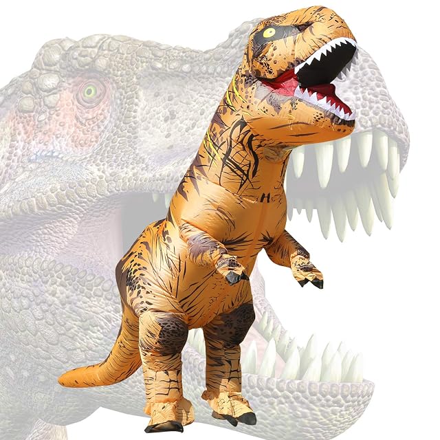 Inflatable Dinosaur Costume for Adult Halloween Dinosaur Costumes Blow up T rex Costume for Adults