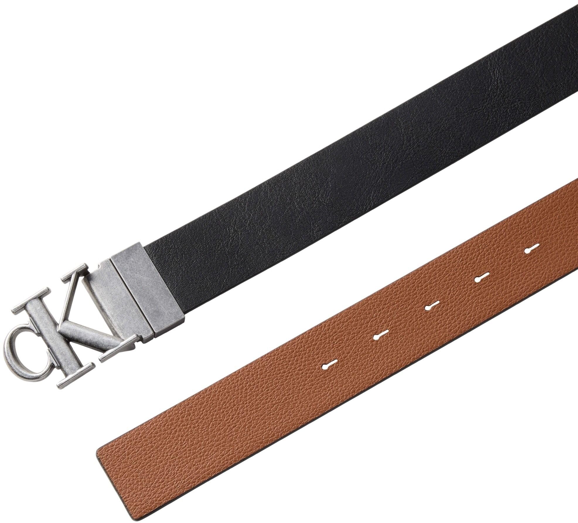 Calvin Klein Ck Buckle Tumbled 35mm Adj/Rev Lv04d7049g Cinture Unisex - Adulto (Pacco da 1)
