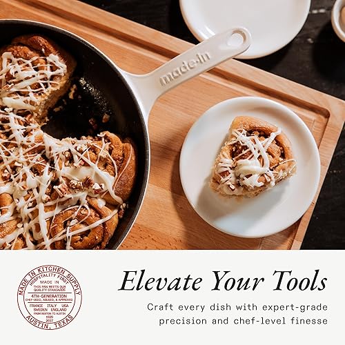 Miniatura 10 de Made In Utensilios de cocina - Sartén de hierro fundido esmaltado - Rojo - Retención de calor excepcional y durabilidad - Utensilios de cocina